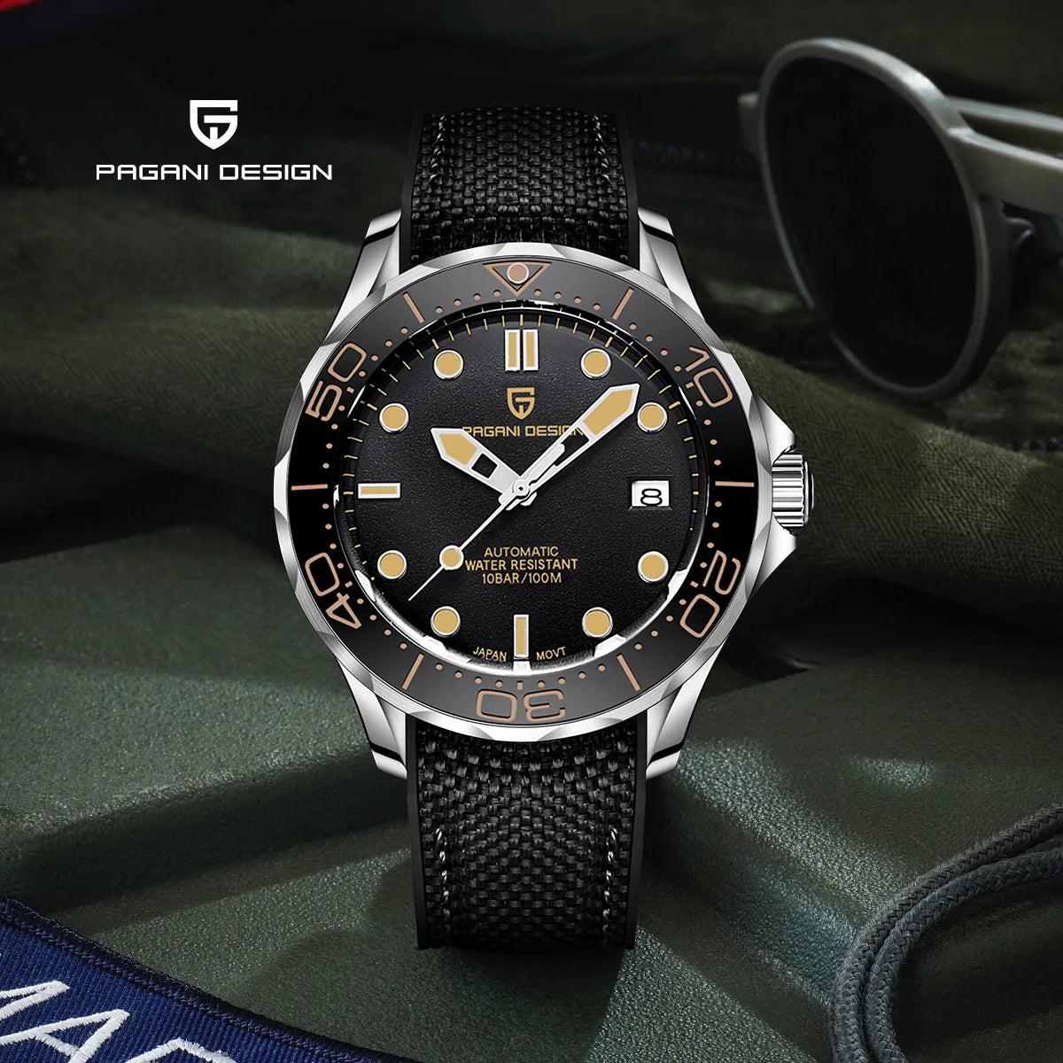 PAGANI DESIGN Orologio Automatico Retrò per Uomo, Acciaio Inossidabile, Modello PD1667