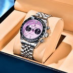 PAGANI DESIGN PD-1813 Orologio al Quarzo da Uomo, Cronografo, Vetro Zaffiro, Impermeabile 10 Bar