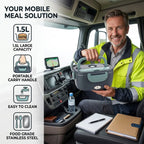 12V/24V Elektrischer Speisenwärmer, tragbar, Reisewärmer, Auto-Netzteil DE