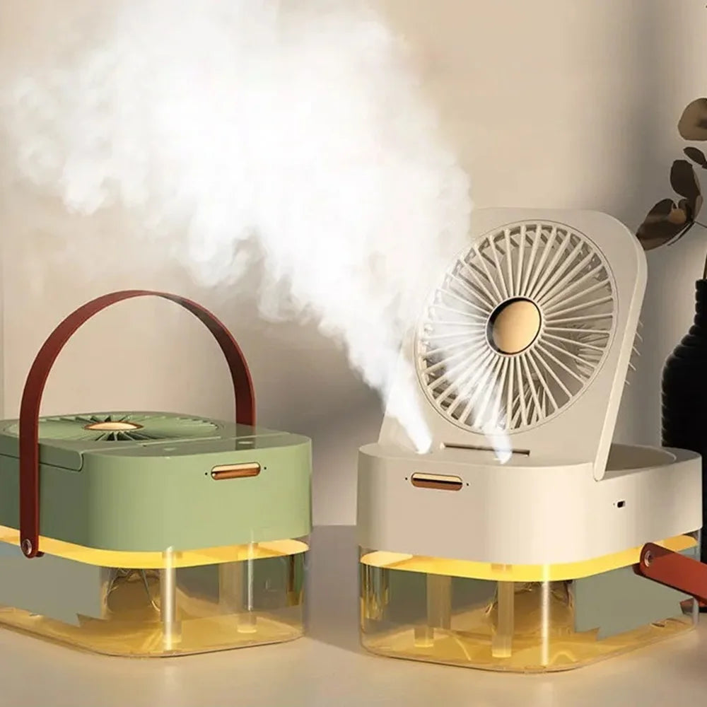 3-in-1-Ventilator mit Luftbefeuchter und Lichtprojektion für eine frische und hydrierte Umgebung