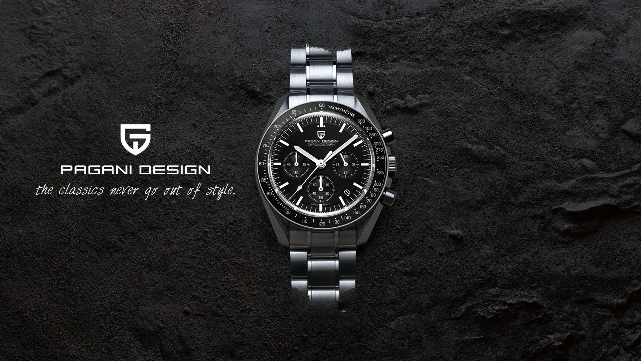 PAGANI DESIGN Orologio da Polso al Quarzo Uomo Modello PD-1701 Cronografo Vetro Zaffiro