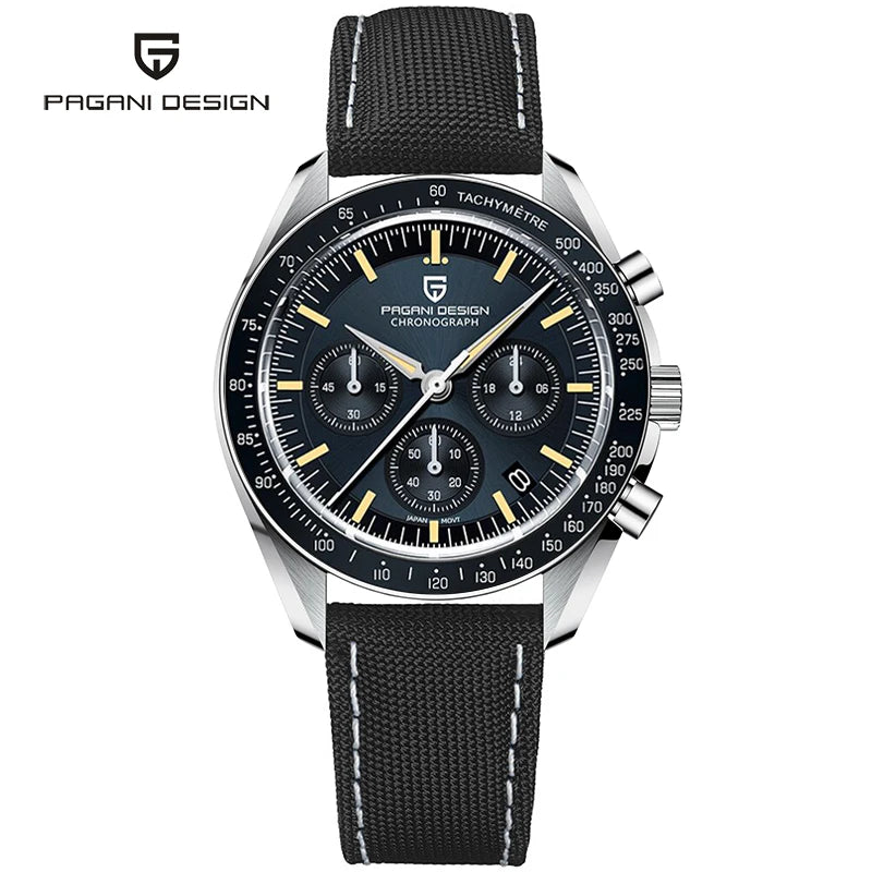 PAGANI DESIGN Orologio da Polso Uomo Quarzo Cronografo Luna Vetro Zaffiro Modello PD-1701-EU
