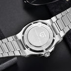 Nuovo Orologio Meccanico Automatico di Lusso Pugani da Uomo con Vetro Zaffiro Antiriflesso e Lancette Luminose, Orologio Sportivo da Uomo, Consegna Locale