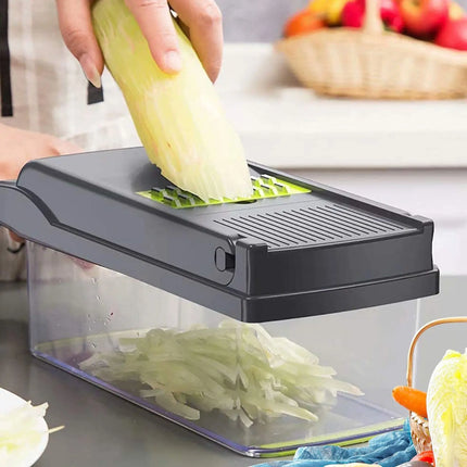Tagliaverdure 16 in 1, affettatrice per insalata, frutta e verdura, pelapatate