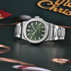 Nuovo Orologio Meccanico Automatico di Lusso Pugani da Uomo con Vetro Zaffiro Antiriflesso e Lancette Luminose, Orologio Sportivo da Uomo, Consegna Locale