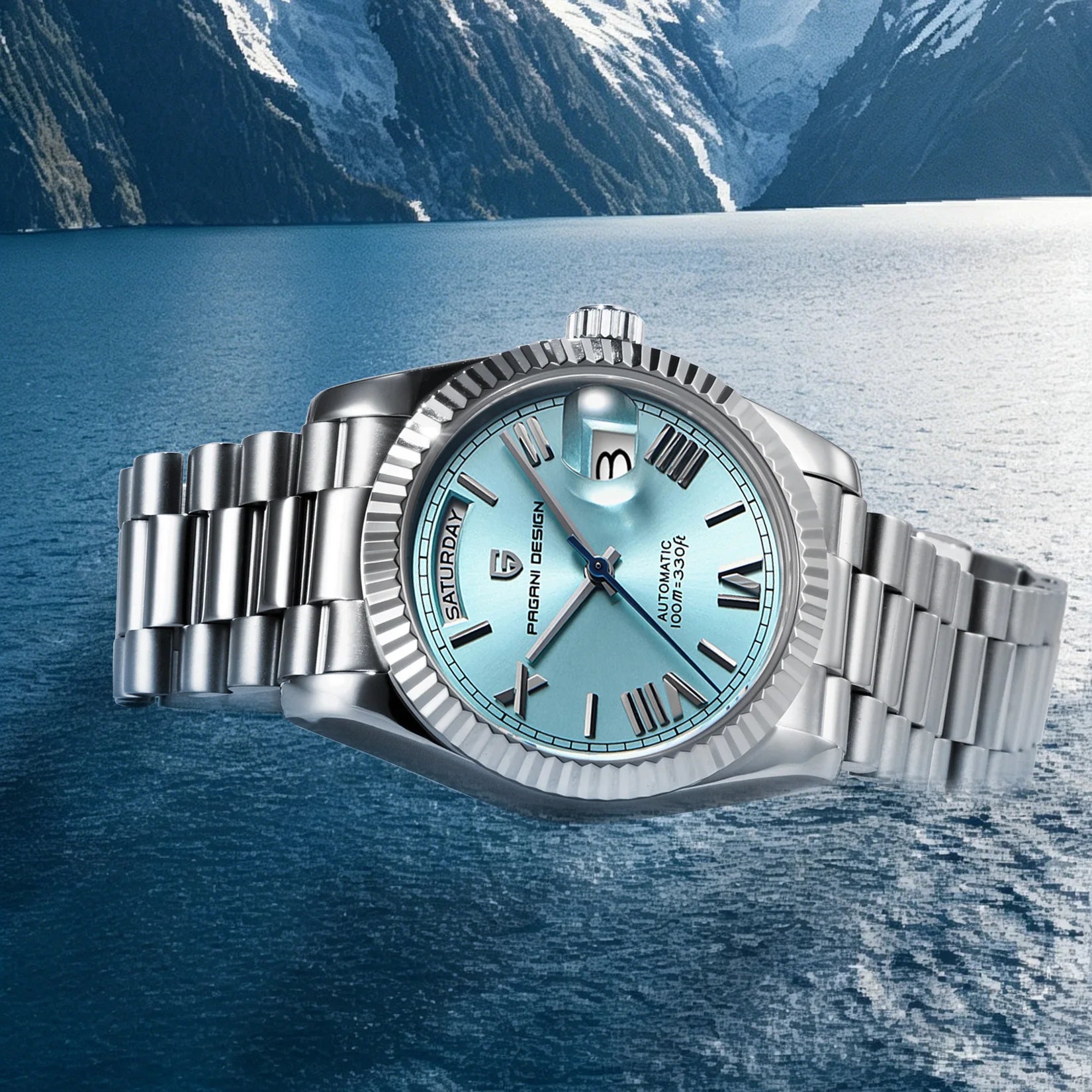 Neuer PAGANI DESIGN Herrenuhren, luxuriöse Automatikuhr für Herren, mechanische Herrenuhr, Saphirglas AR mit Datum, lokale EU-Lieferung