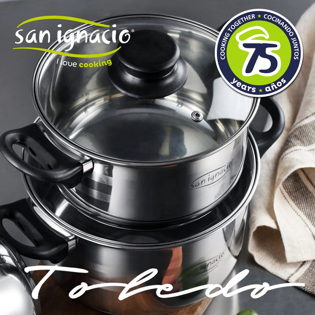 Set SAN IGNACIO: Set di tre padelle + pentole da 8 pezzi