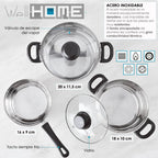 Wellhome 5-teiliges Edelstahl-Topfset | Hohe Qualität und Langlebigkeit