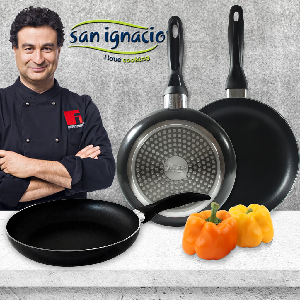 SAN IGNACIO Set: Pfannenset mit drei Pfannen + 8-teiliges Topfset