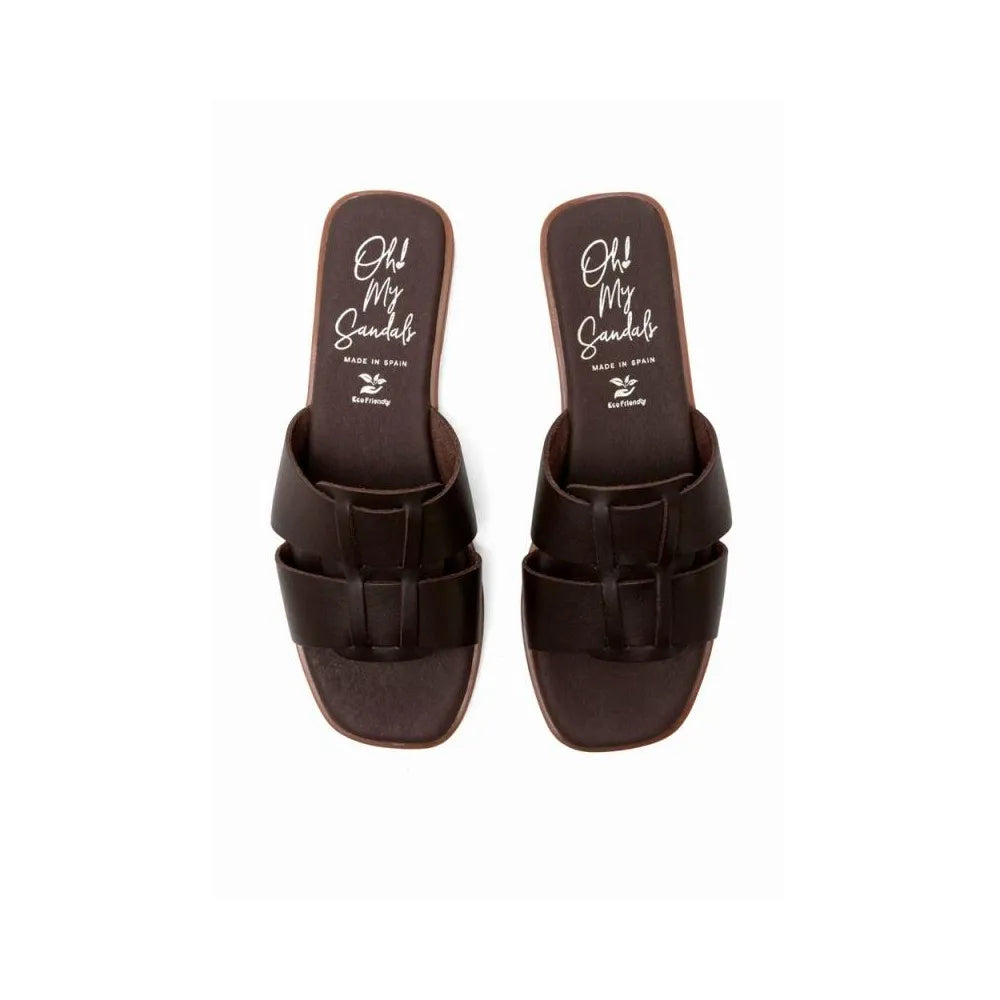 Sandali Bassi Oh My Sandali 5823 Donna Marrone