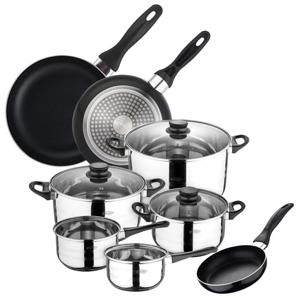 Set SAN IGNACIO: set di tre padelle + batterie di pentole da 8 pezzi