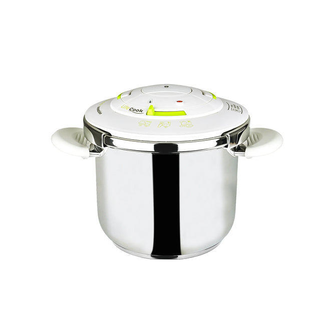 San Ignacio 22 Cm 6,5 L LIFECOOK Stainless Steel Pressure Cooker - Pressure Cooker - Time Saving - Energy Saving - Healthy Cooking