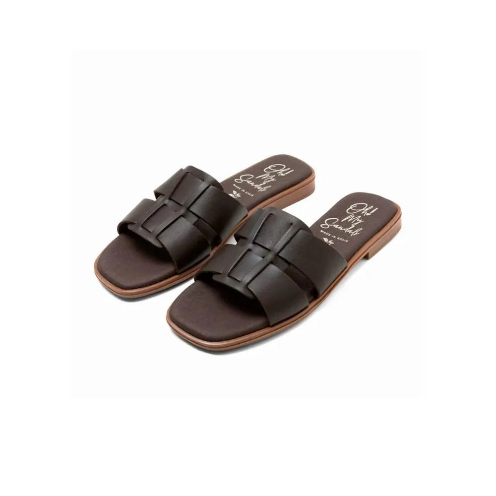 Sandali Bassi Oh My Sandali 5823 Donna Marrone