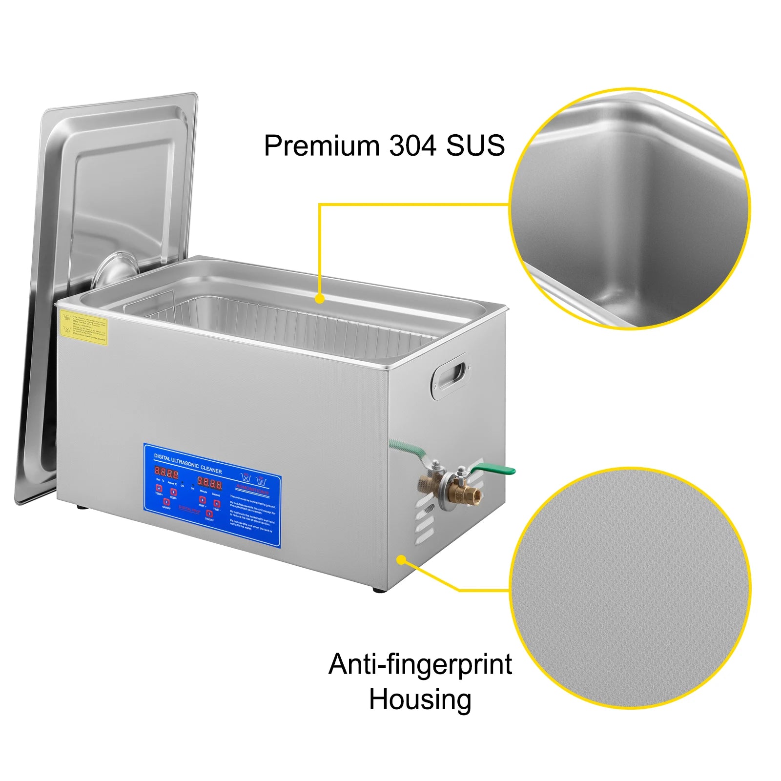 SucceBuy 1.3L 2L 3L 6L 10L 15L 22L 30L Ultraschallreiniger Tragbare Spülmaschine Waschmaschine Ultraschallreinigungsgeräte für den Haushalt