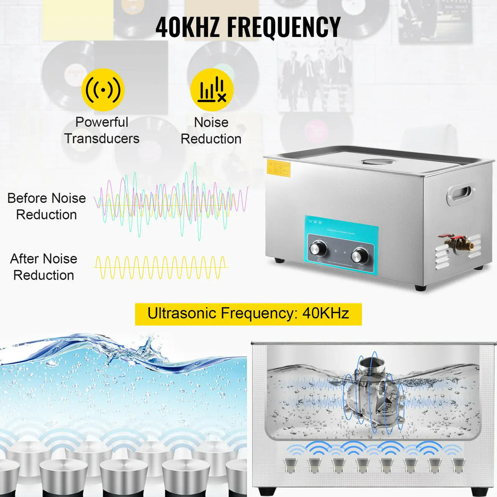SucceBuy 3L 6L 10L 15L 22L 30L Ultraschallreiniger Elektrisch Tragbar Waschmaschine Geschirrspüler Ultraschall Zuhause Büro Haushaltsgerät