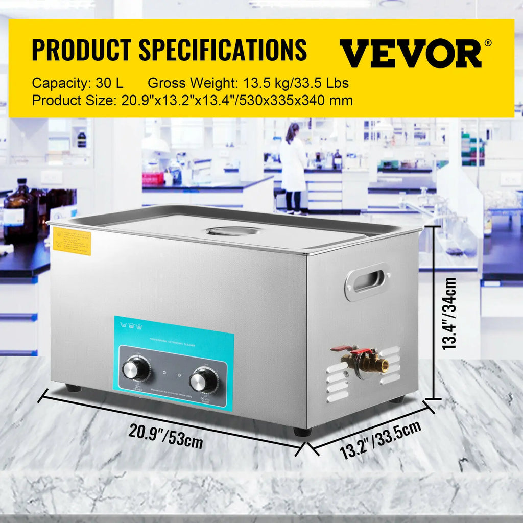 SucceBuy 3L 6L 10L 15L 22L 30L Ultraschallreiniger Elektrisch Tragbar Waschmaschine Geschirrspüler Ultraschall Zuhause Büro Haushaltsgerät