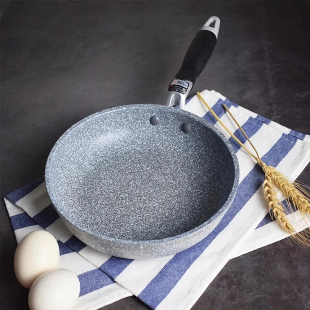 Padella antiaderente Padella Wok in pietra resistente Padella per bistecca domestica Pancake fornello a induzione fritto fornello a gas Set di pentole per la cucina