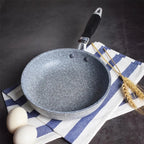 Padella antiaderente Padella Wok in pietra resistente Padella per bistecca domestica Pancake fornello a induzione fritto fornello a gas Set di pentole per la cucina