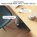 ABIR G20S Saugroboter, KI-Kartennavigation, super intelligente Partition, mit Speicher, WiFi-App, 6000Pa starke Saugkraft, intelligentes Wischen, Desinfektion, funktioniert mit Alexa und Google Assistant