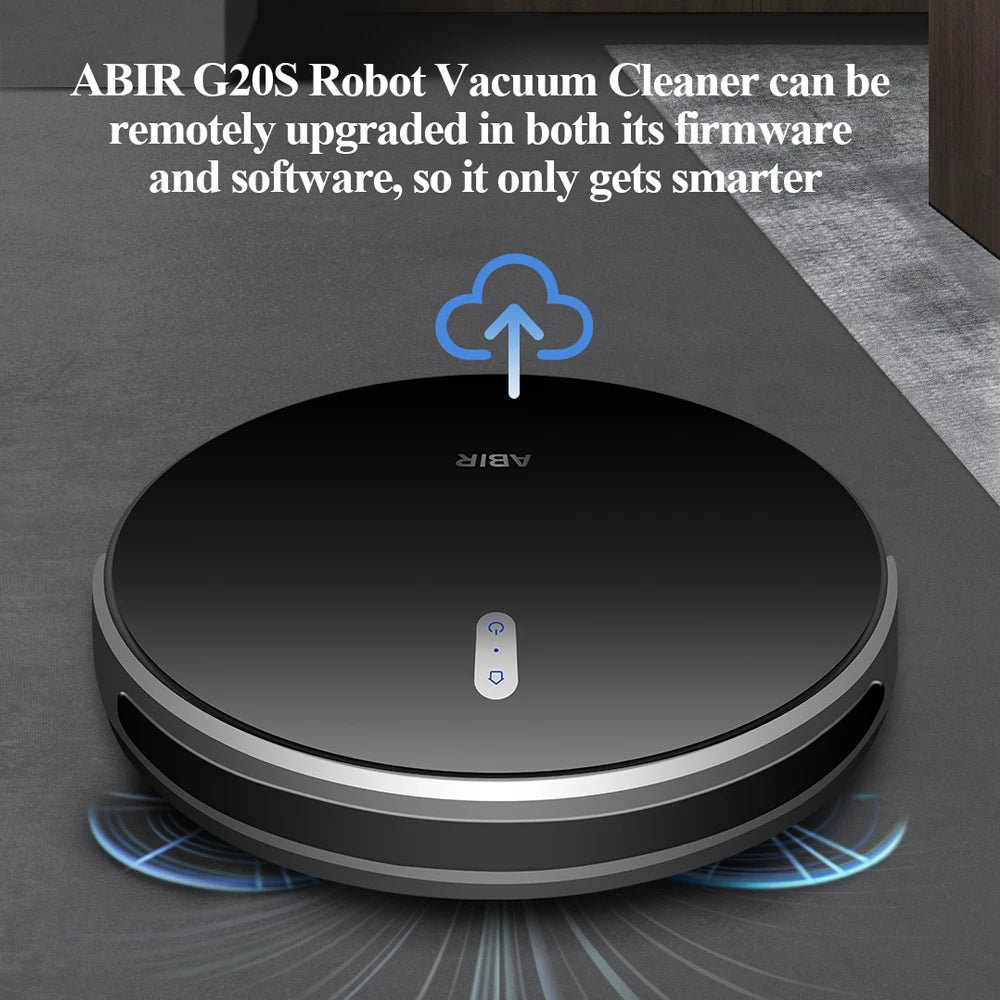 ABIR G20S Saugroboter, KI-Kartennavigation, super intelligente Partition, mit Speicher, WiFi-App, 6000Pa starke Saugkraft, intelligentes Wischen, Desinfektion, funktioniert mit Alexa und Google Assistant