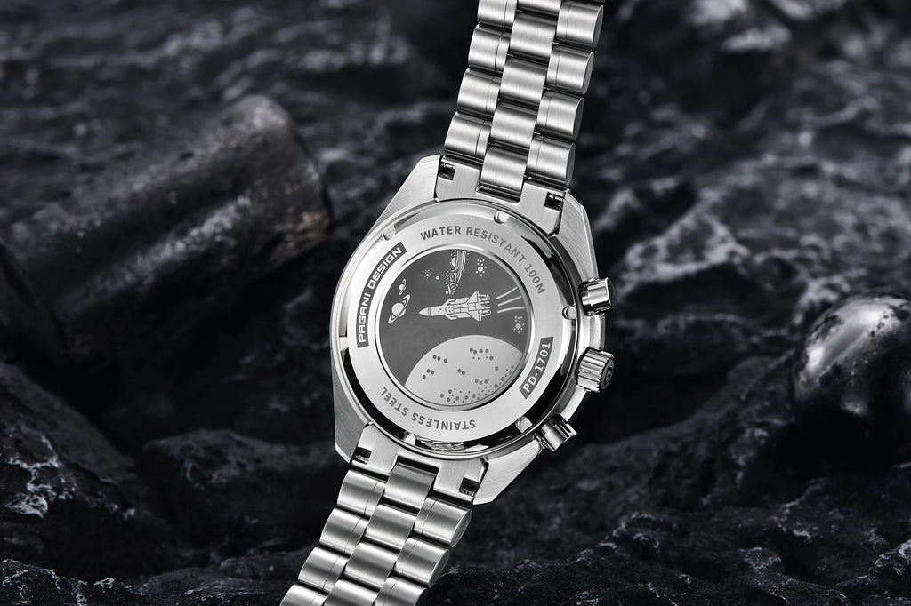 PAGANI DESIGN Orologio da Uomo al Quarzo Cronografo Modello PD-1701 Vetro Zaffiro Impermeabile 100M