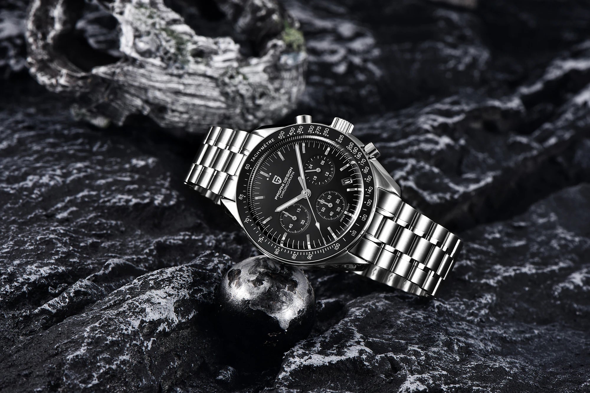 PAGANI DESIGN Orologio da Uomo al Quarzo Cronografo Modello PD-1701 Vetro Zaffiro Impermeabile 100M