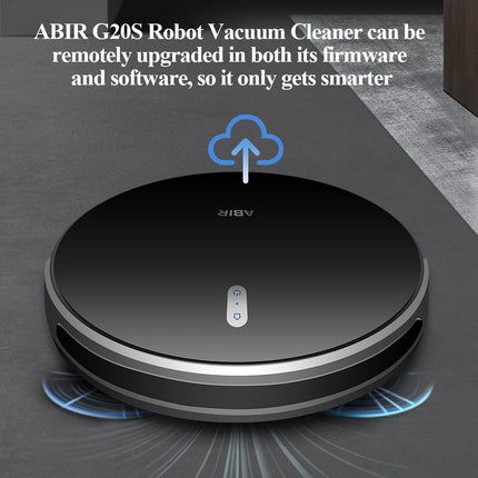 Robot Aspirapolvere ABIR G20S, Navigazione mappa AI, Partizione super intelligente, con memoria, app WiFi, forte aspirazione 6000Pa, lavaggio intelligente a umido, disinfezione, funziona con Alexa e Google Assistant