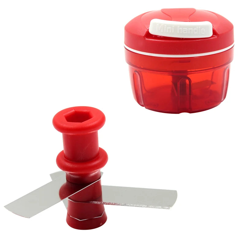 1 pezzo rosso di alta qualità nuovo Design ad alta velocità verdura frutta torsione trituratore tritacarne manuale tritacarne tritacarne