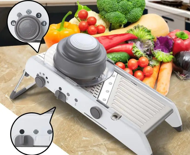Super Küchenhelfer Gemüseschneider Slicer Reibe Salatassistent