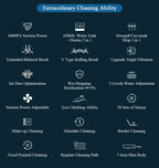 ABIR G20S Saugroboter, KI-Kartennavigation, super intelligente Partition, mit Speicher, WiFi-App, 6000Pa starke Saugkraft, intelligentes Wischen, Desinfektion, funktioniert mit Alexa und Google Assistant