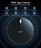 ABIR G20S Saugroboter, KI-Kartennavigation, super intelligente Partition, mit Speicher, WiFi-App, 6000Pa starke Saugkraft, intelligentes Wischen, Desinfektion, funktioniert mit Alexa und Google Assistant