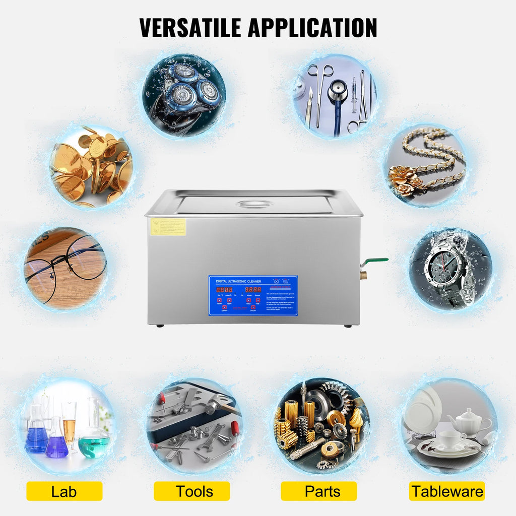 SucceBuy 1.3L 2L 3L 6L 10L 15L 22L 30L Ultraschallreiniger Tragbare Spülmaschine Waschmaschine Ultraschallreinigungsgeräte für den Haushalt
