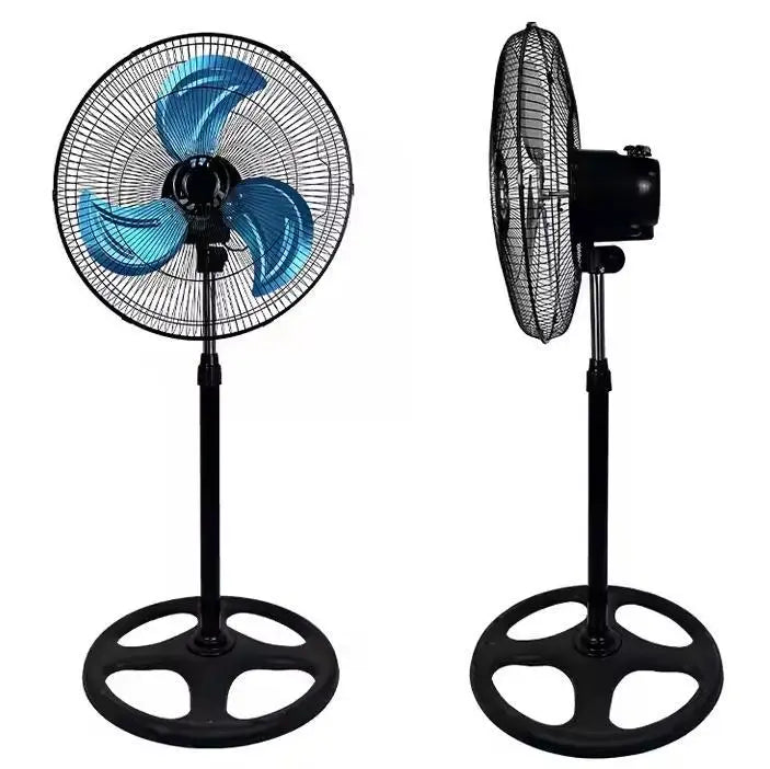 Ventilatore da terra con base, regolabile in altezza, funzione di oscillazione, silenzioso, tre velocità, raffreddamento rapido, potente, ideale per rinfrescare la casa in estate
