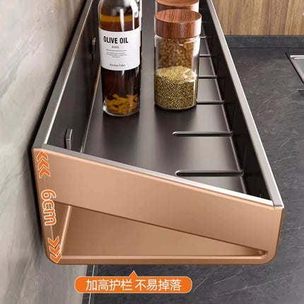 Condizionatori da cucina a parete Scaffale per spezie Scaffale per organizer Scaffale per cucina Organizzatori per scaffali da parete Gancio per appendere per la cucina
