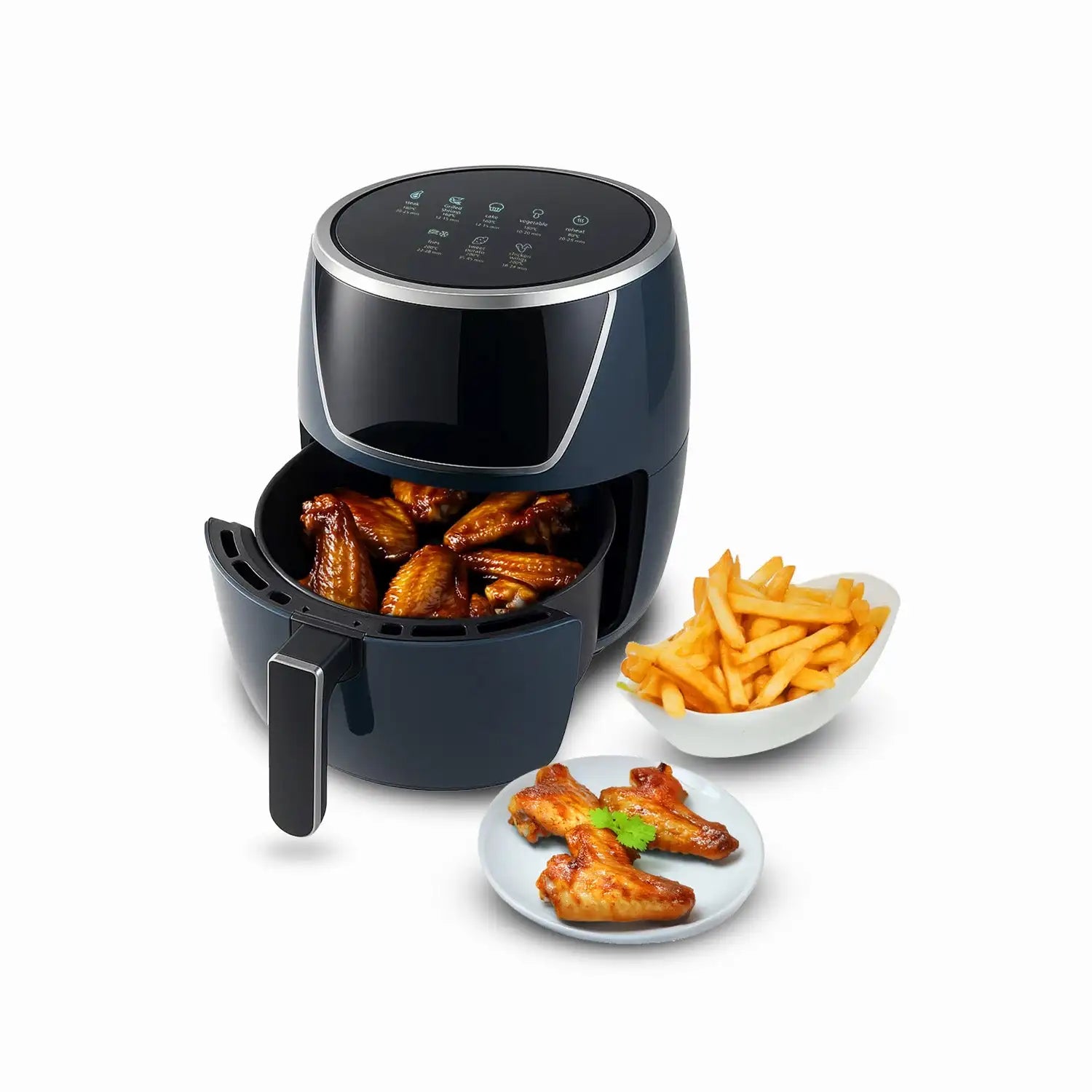 Friggitrice ad Aria 5L 1400W con Timer 60 Minuti e Display LED Touch