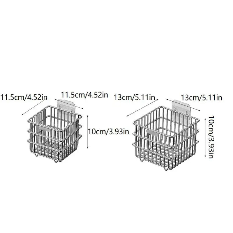 1Pc Cipolla Zenzero Aglio Scaffale Da Cucina Appeso A Parete Condimenti Spezie Verdura Frutta Rack di Stoccaggio Cestino di Scarico A Parete Punch-Free