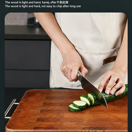 Solid Rosewood Cutting Board, Double-Sided, with Mortise and Tenon Joint, Thick, Anti-Mold, for Kitchen