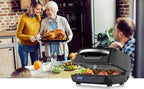 Friggitrice ad aria calda 8 in 1, 6 litri, 1700 W, nera, acciaio inossidabile