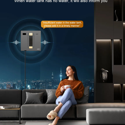(Codice promozionale:HOT888) Robot Lavavetri ABIR WD8, Doppia Spruzzatura d'Acqua, Memoria Intelligente, Potente Aspirazione a Vuoto, Sensore Laser, Robot per la Pulizia delle Vetrate Domestiche, Controllo tramite APP.