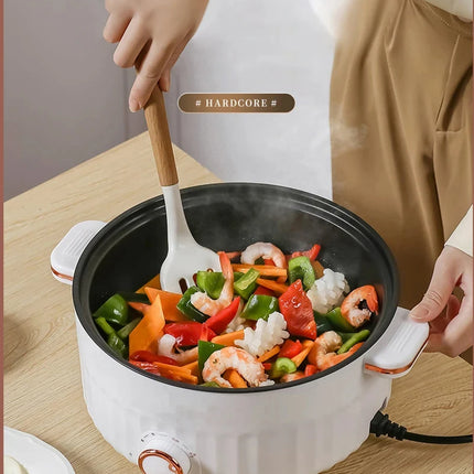 Portable Multifunction Electric Cooker Hot Pot Double Layer Household Mini Non-Stick Pots for Kitchen and Home Appliances