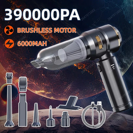 Car Vacuum Cleaner, Portable Handheld Brushless Motor Cleaning Machine High Power Powerful Appliance Duster