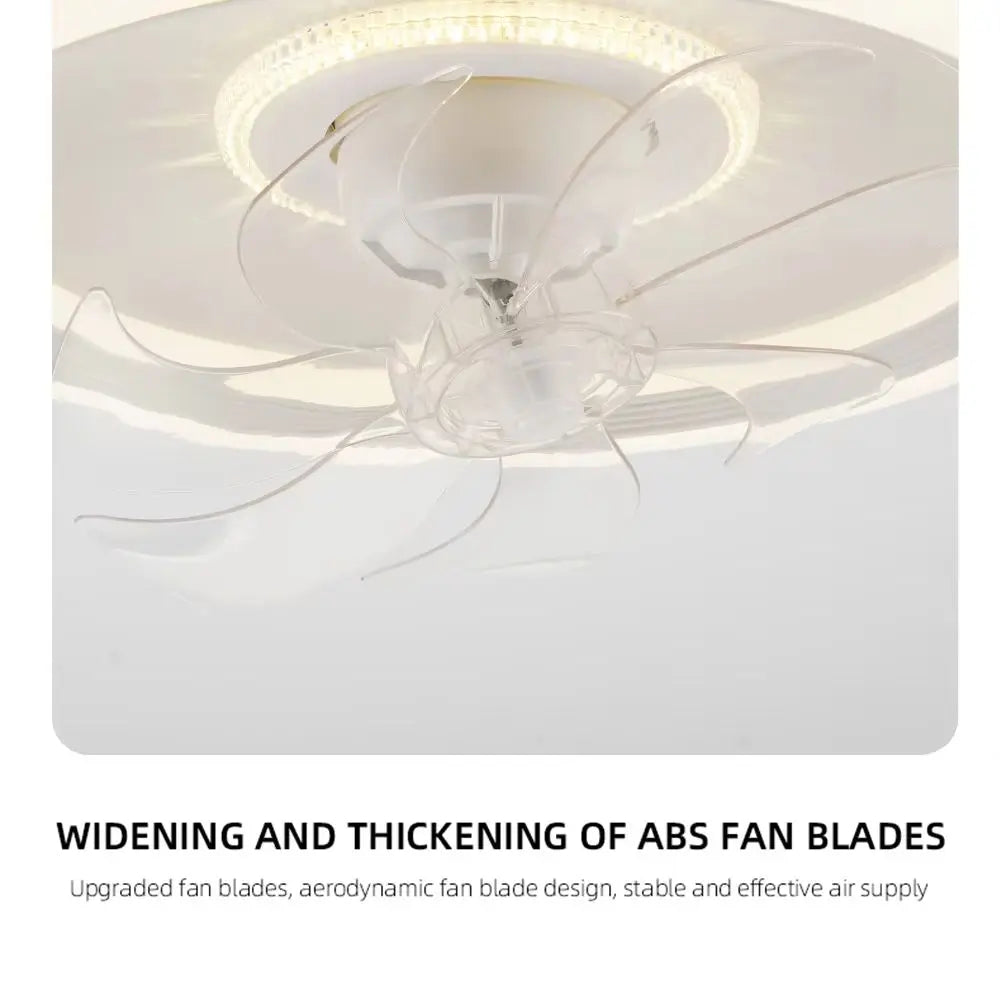 360 °   Ventilatore da Soffitto Rotante con Luce 220V, Dimmerabile Intelligente, 6 Velocità, Ventilatore Elettrico Decorativo per Casa, Camera da Letto, Balcone