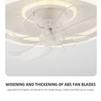 360 °   Ventilatore da Soffitto Rotante con Luce 220V, Dimmerabile Intelligente, 6 Velocità, Ventilatore Elettrico Decorativo per Casa, Camera da Letto, Balcone
