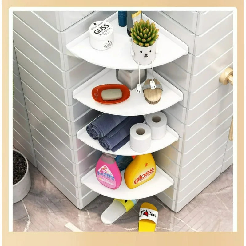 Accessori da Cucina: Porta Spezie Triangolare Multistrato da Parete Senza Foratura, Contenitore Multifunzionale Salvaspazio