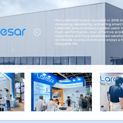 Laresar V7 500W 50000Pa Aspirapolvere senza filo Palmare Elettrodomestico intelligente Batteria rimovibile Contenitore per la polvere