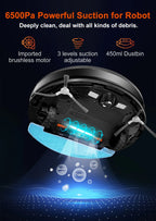 (Codice promozionale: GCC800)Aspiratore Robot ABIR X9, Navigazione Laser, Aspirazione 6500Pa, Mappa Multi-piano, Doppia Lampada UV, Controllo Zone Intelligente, Tecnologia Auto Carpet Boost, Versione di Fascia Alta