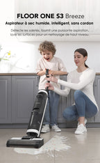 Tineco Floor One S3 Breeze Kabelloser Nass-/Trockensauger mit Wischfunktion, selbstreinigend, intelligentes Haushaltsgerät
