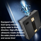 ABIR Fensterputzroboter WD8, Doppelte Wasserbesprühung, intelligenter Speicher, starke Vakuumsaugung, Lasersensor, Roboter zur Reinigung von Wohnfenstern, APP-Steuerung.