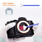K&F Concept Confezione da 10 Tamponi per pulizia con sensore full-frame da 24 mm e APS-C da 16 mm, per CCD a secco, CMOS, per fotocamera DSLR Nikon, Sony, Canon