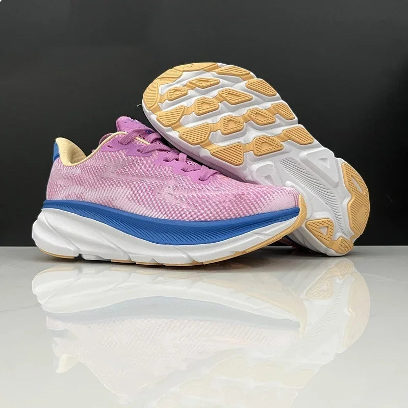 Hoka Clifton 9 Laufschuhe für Herren und Damen, leicht, gedämpft, atmungsaktiv, für Marathon und Straßentraining.